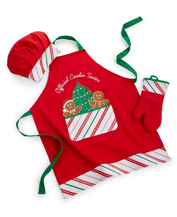 2 Pcs/Set Children Junior Apron Chef Hat Pocket Suit Kids Cooking