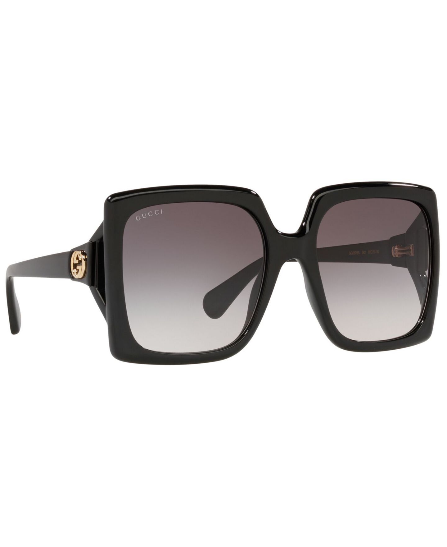 Женские солнцезащитные очки Gucci Sunglasses, GG0876S, цвет: Чёрный / Серый — фото 3