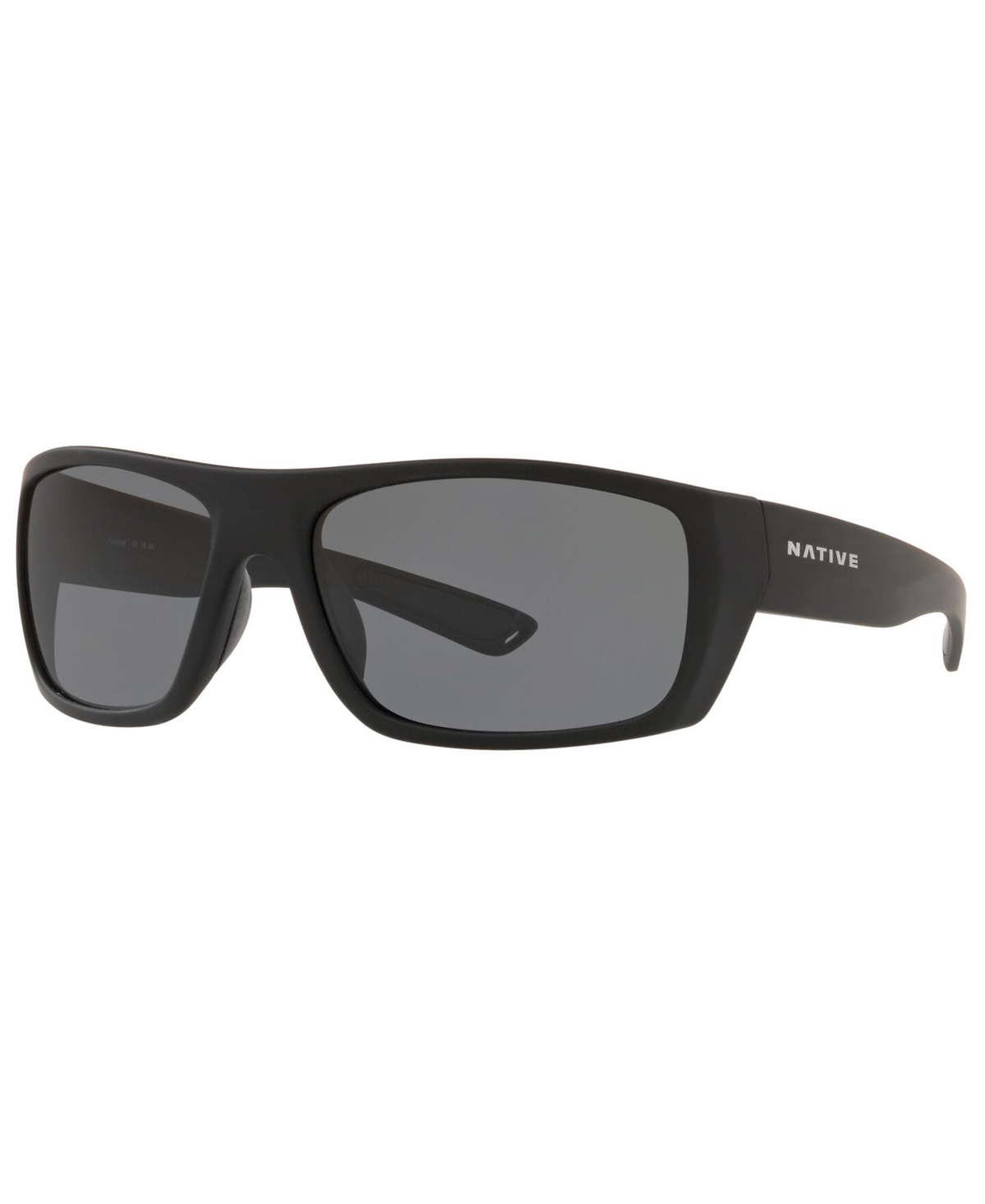 Native Men's Polarized Sunglasses, XD9007 62 - MATTE BLACK/GREY