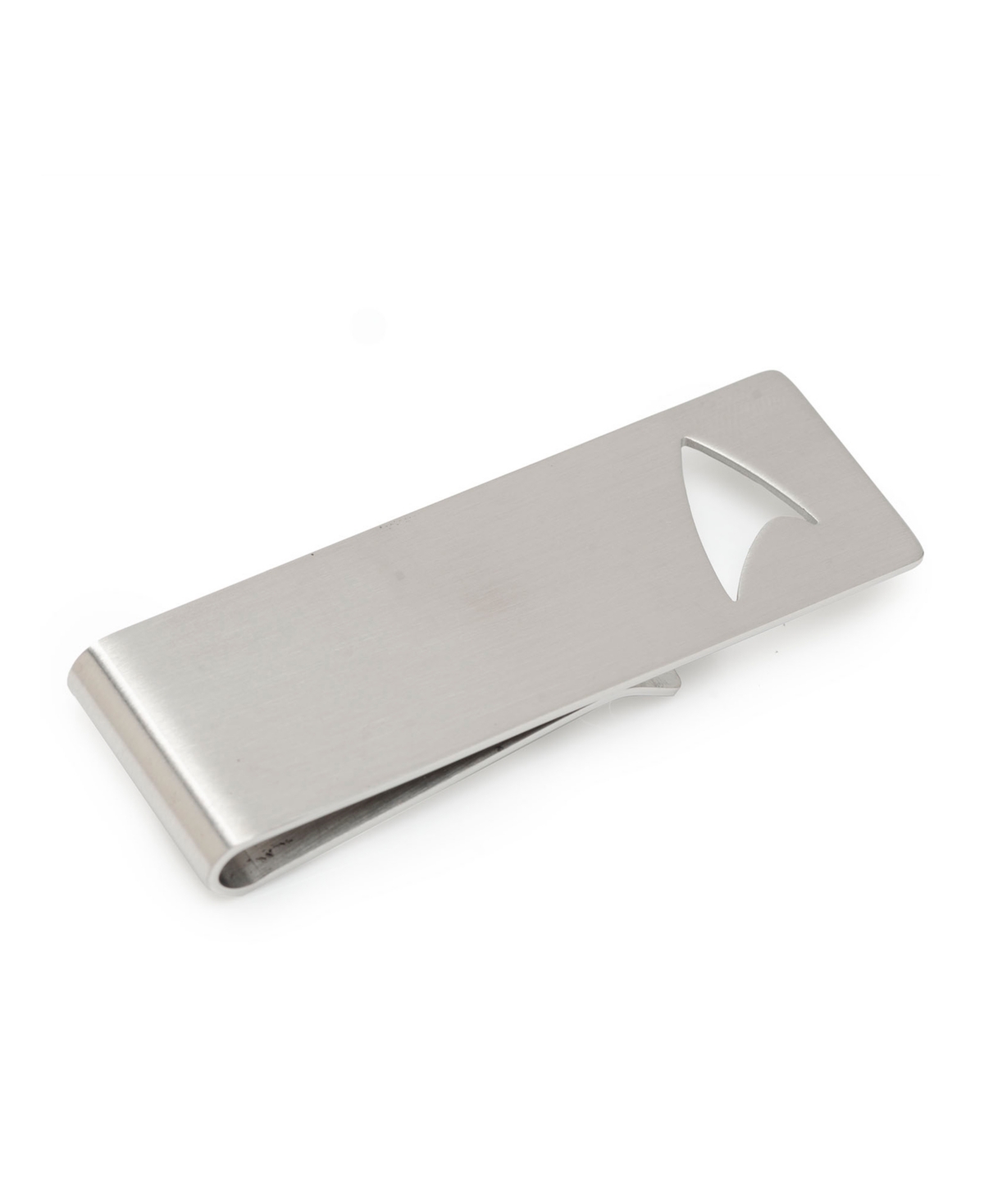 Men's Cutout Delta Shield Money Clip - Silver-Tone