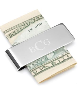Men's Stainless Steel Engravable Money Clip