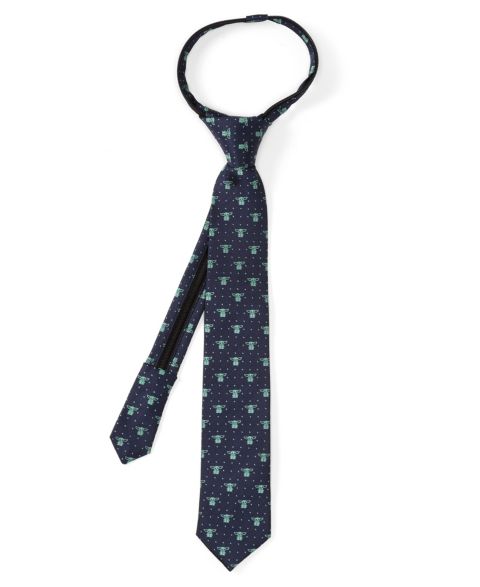 Мужские галстуки Star Wars The Child Dotted Boys Zipper Tie, цвет: Тёмно-синий