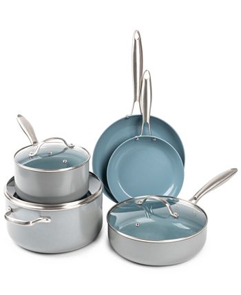 Brooklyn Steel Co. Nebula Collection Ceramic Nonstick Cookware Set - Green,  12 pc - Mariano's