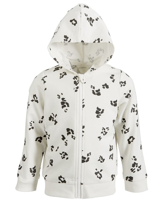 First Impressions Toddler Girls Leopard Print Zip Up Hoodie