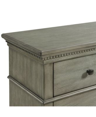 Picket House Furnishings Clovis 3- Drawer Nightstand with USB