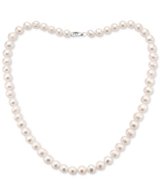 EFFY Collection EFFY® White Cultured Freshwater Pearl (7 mm) 18 ...
