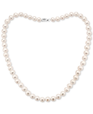 EFFY Collection EFFY® White Cultured Freshwater Pearl (7 mm) 18" Statement Necklace (Also in Gray, Pink, & Multicolor Cultured Freshwater Pearl)