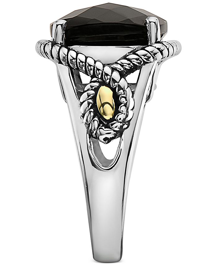 EFFY Collection - Onyx Statement Ring in Sterling Silver & 18k Gold