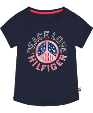 Tommy Hilfiger Big Girls Peace and Love T-shirt