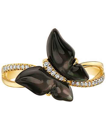 EFFY Collection - Mother-of-Pearl & Diamond (1/10 ct. t.w.) Ring in 14k Gold
