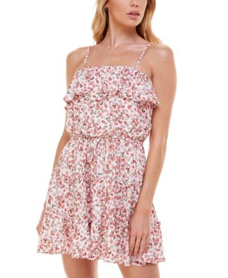 Trixxi - Juniors' Ruffled Fit & Flare Dress