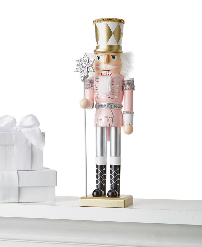 Holiday Lane 14" Pink & Gold Nutcracker, Created for Macy's Macy's
