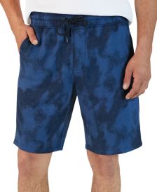 Men's Heat Map Print Fleece Stretch Shorts