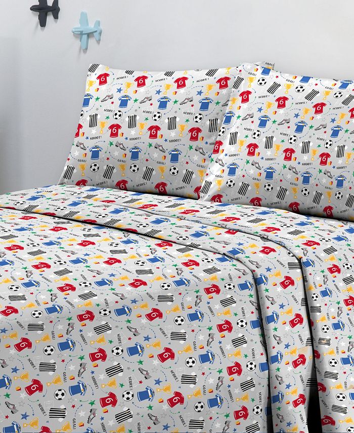 Sanders CLOSEOUT! Printed Microfiber 4 Pc. Sheet Set, Full Macy's