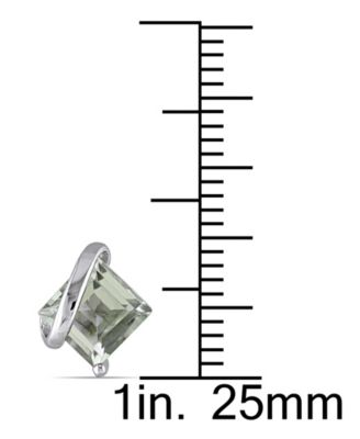 Green Quartz (2 1/4 ct. t.w.) Sterling Silver, Stud Earrings
