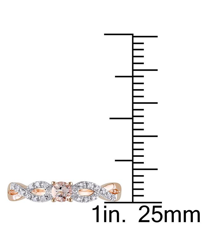 Macy's (1/6 ct. t.w.) and Diamond (1/10 ct. t.w.) Rose Gold