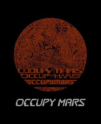 Men's Occupy Mars Word Art Crewneck Sweatshirt