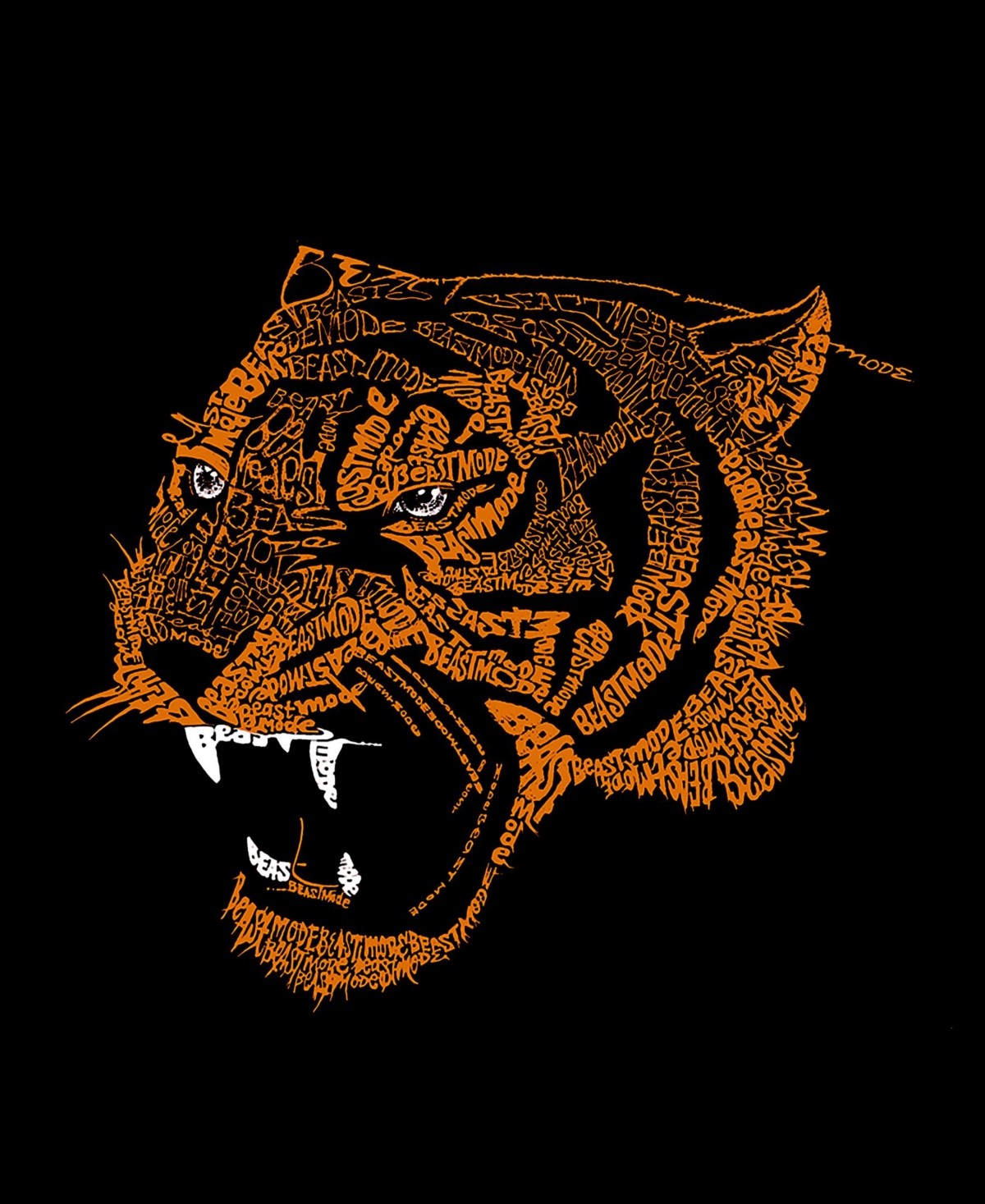 Men's Beast Mode Word Art T-shirt