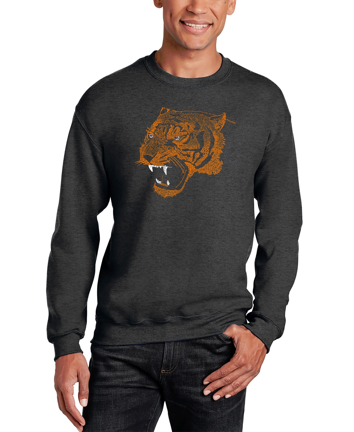 Men's Beast Mode Word Art Crewneck Sweatshirt