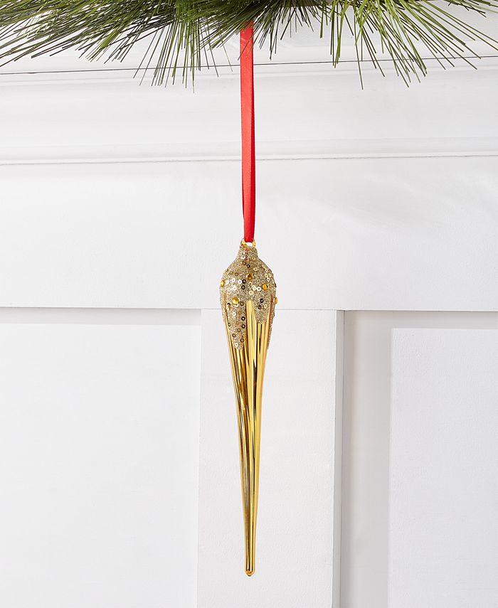 Holiday Lane Black Tie Finial Ornament, Created for Macy's Macy's