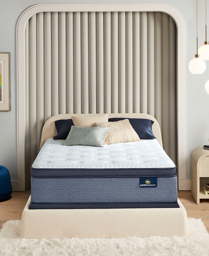 Serta - Perfect Sleeper Renewed Night 16" Medium Firm Pillow Top Mattress Set- Queen Split