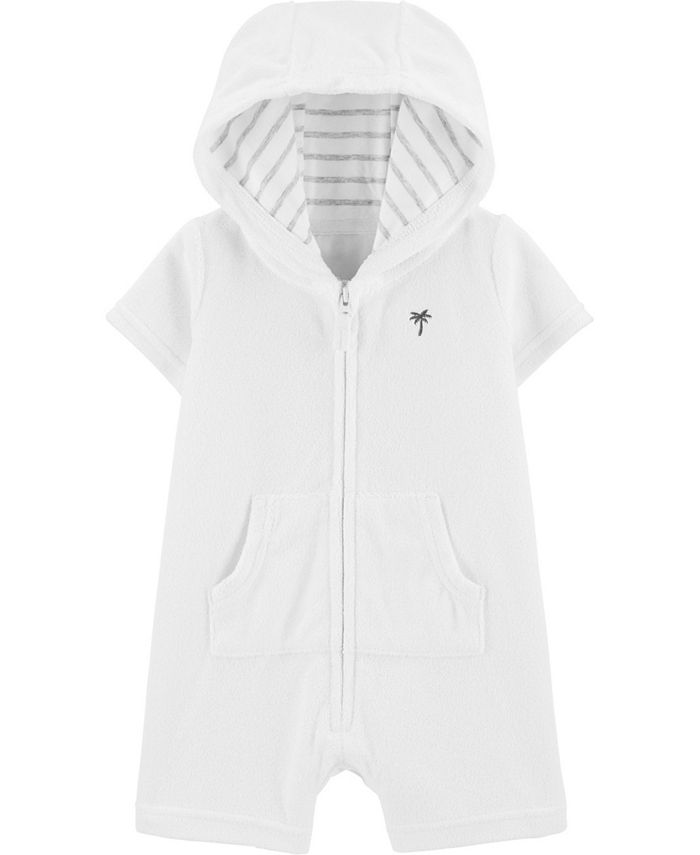 Carter's Baby Boys Hooded ZipUp Terry Romper Macy's