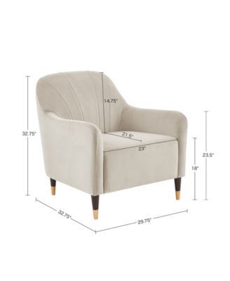 Sorella Curved Back Accent Chair