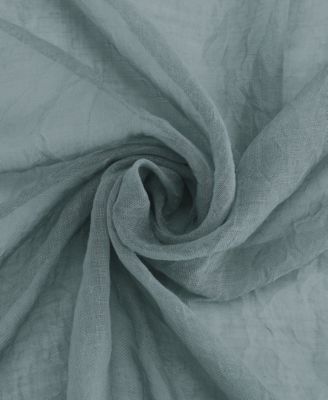 Silvia Crushed Texture Semi-Sheer Rod Pocket Curtain Panel