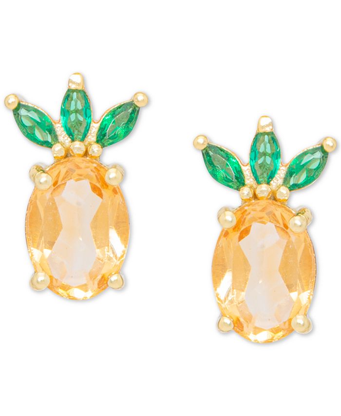 Macy s Citrine 3 4 ct. t.w. Green Spinel 1 4 ct. t.w