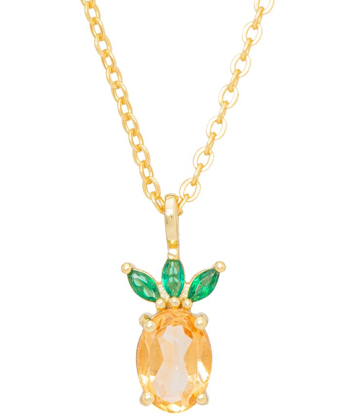 Macy's pineapple necklace top