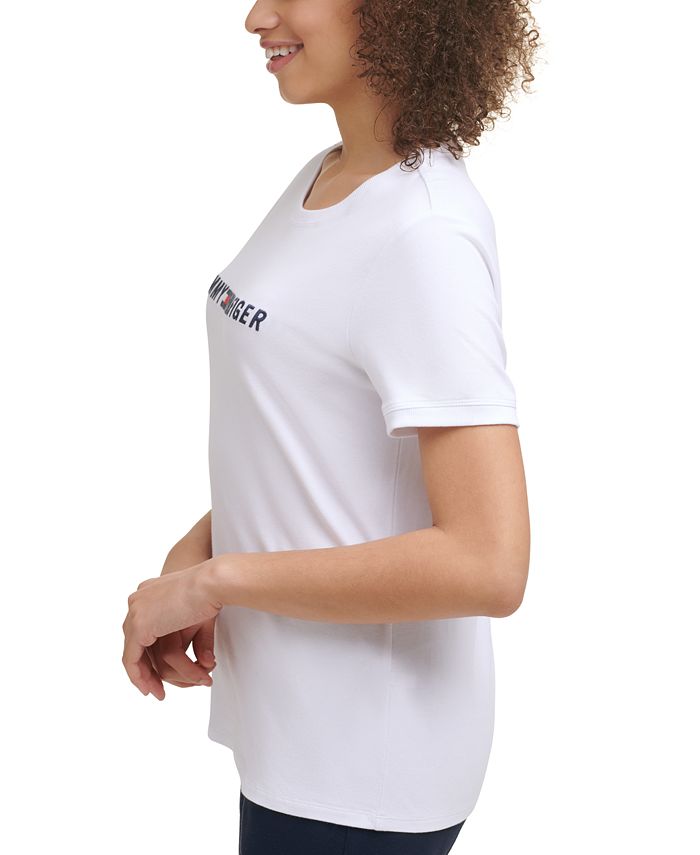 Tommy Hilfiger Logo T-Shirt & Reviews - Tops - Juniors - Macy's