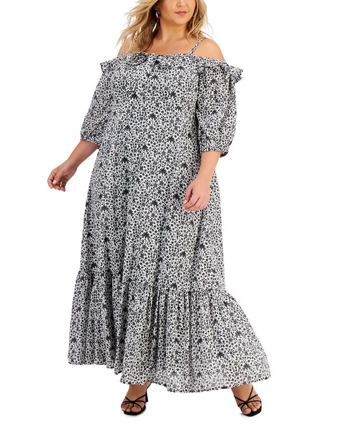 Inc cold outlet shoulder dress