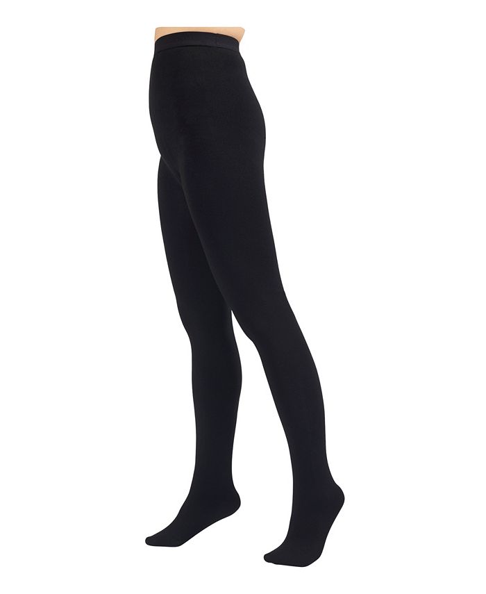 Women's Fleece Lined 2-Pair Pack Footless Tights