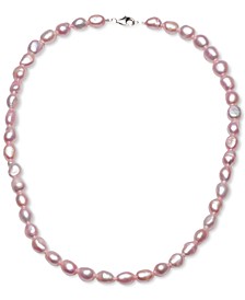 Cultured Freshwater Baroque Pearl (7-8mm) 18" Collar Necklace
