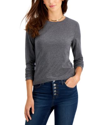 Style & Co - Petite Long-Sleeve Top