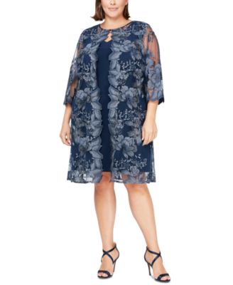 plus size embroidered jacket