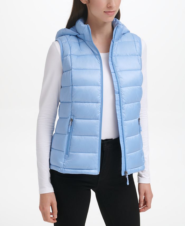 Charter Club Women's Packable Hooded Down Puffer Vest, Created for Macy