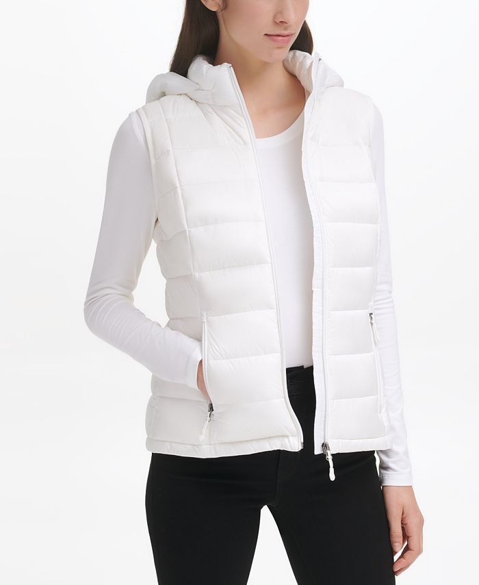 Charter Club Women's Packable Hooded Down Puffer Vest, Created for Macy