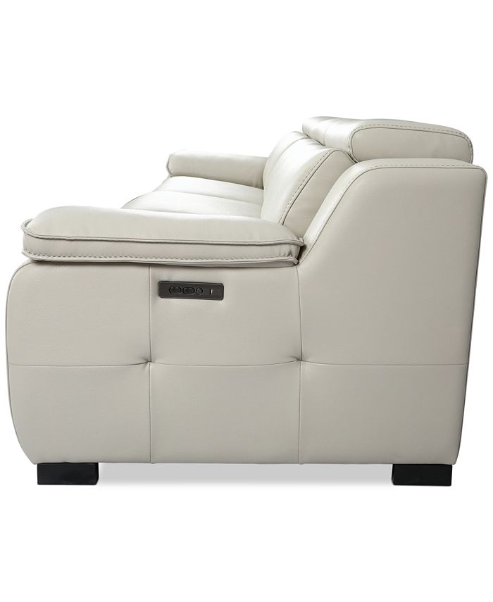 Furniture Pauleen 3Pc. Beyond Leather Sofa with 3 Power Motion