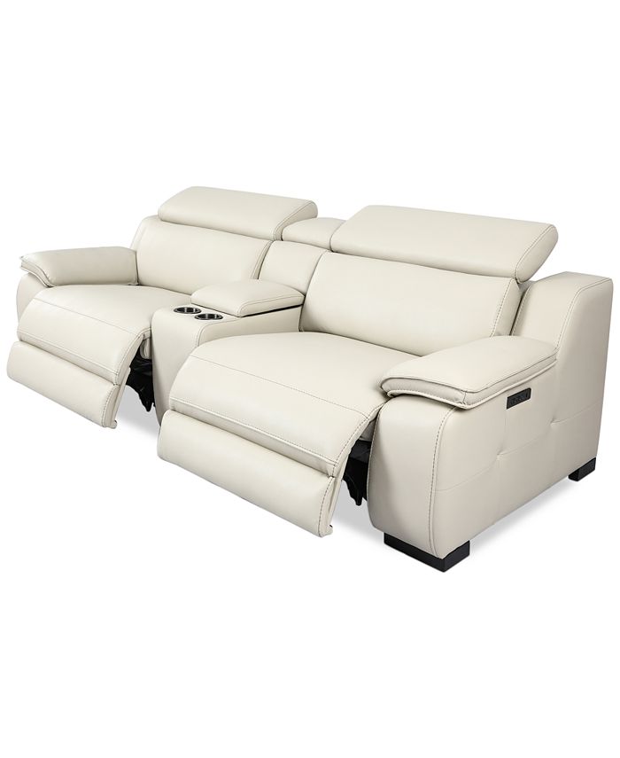 Furniture Pauleen 3 Pc Beyond Leather, White Leather Theater Sofa Review