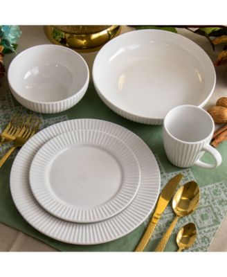 Elle 18 Pc. Dinnerware Set, Service for 4