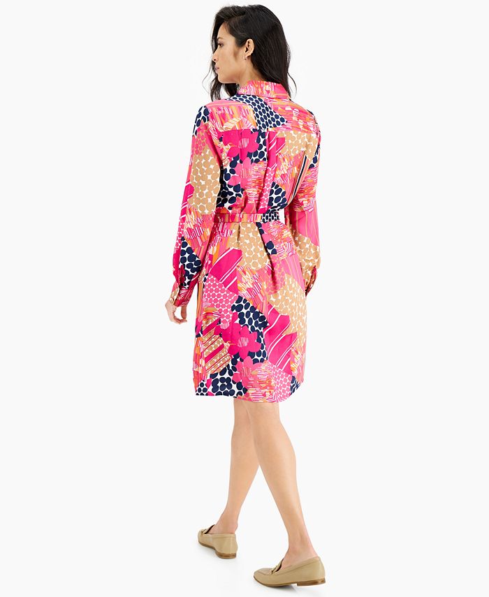 Charter Club Petite Patch Shirtdress, Created for Macy's - Macy's