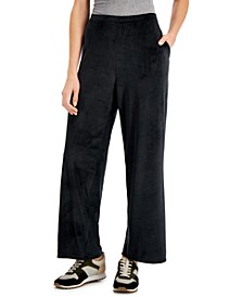 Velour Wide-Leg Pants, Created for Macy's