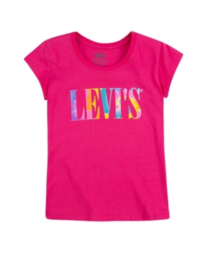 Levi's Big Girls Rainbow Logo Short Sleeve T-shirt