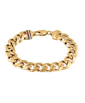 tommy hilfiger bracelet mens gold