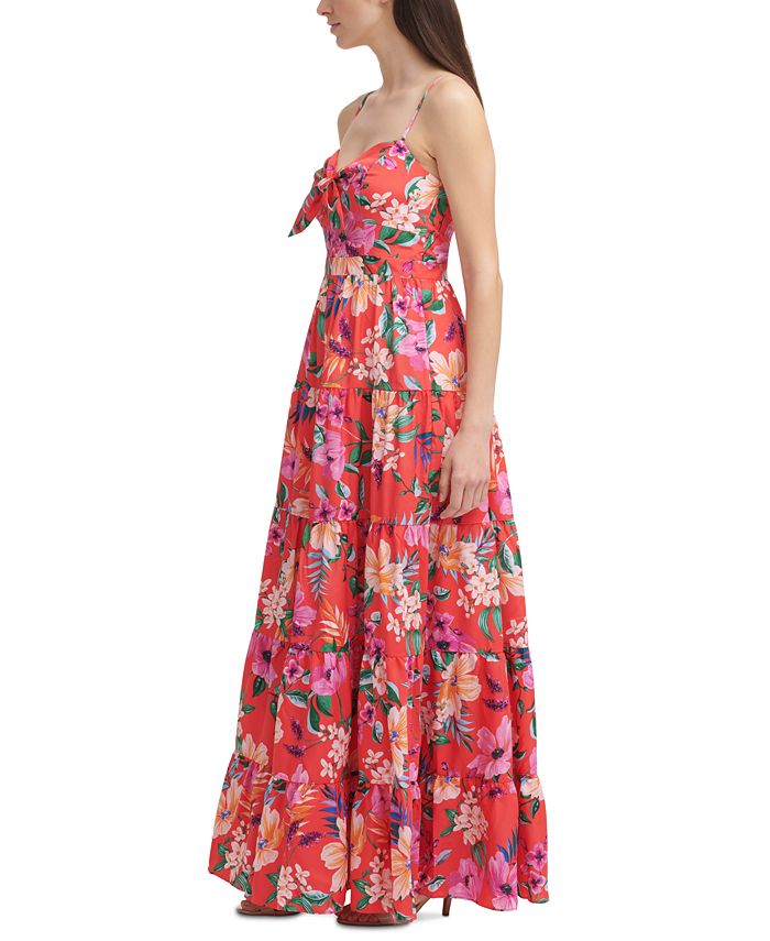 Eliza J Floral-Print Maxi Dress - Macy's