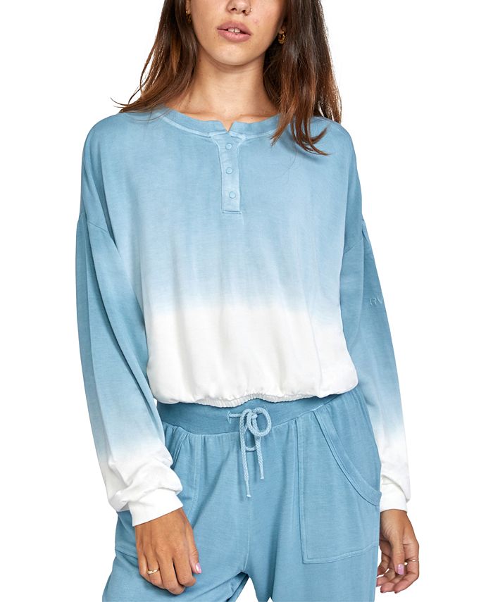 Rvca Juniors Downtown Pullover Top Reviews Tops Juniors Macy S