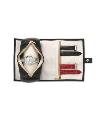 Rado - Women's Swiss HyperChrome Classic Diamond (1/3 ct. t.w.) Stainless Steel & Leather Watch Set 35mm