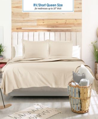 Premier 1800 Series Deep Pocket Bed 4 Piece Sheet Set, RV Queen