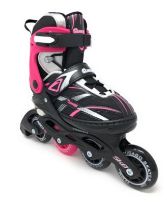 Girls Adjustable Inline Skates - Size M (J13-4)